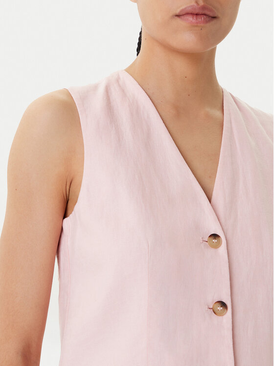 United Colors Of Benetton United Colors Of Benetton Kamizelka 2AGHDJ00G Różowy Slim Fit