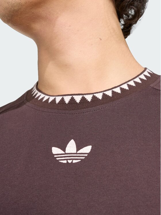 adidas adidas T-Shirt 161976 Brązowy Slim Fit