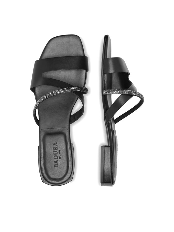 Badura Badura Klapki BRITTOLI-A022-01 Czarny