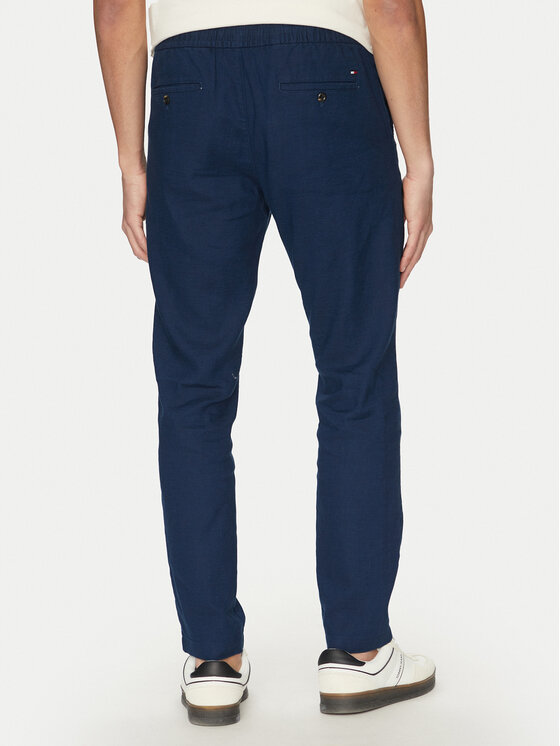 Tommy Hilfiger Tommy Hilfiger Szövet nadrág Harlem MW0MW38801 Sötétkék Slim Fit