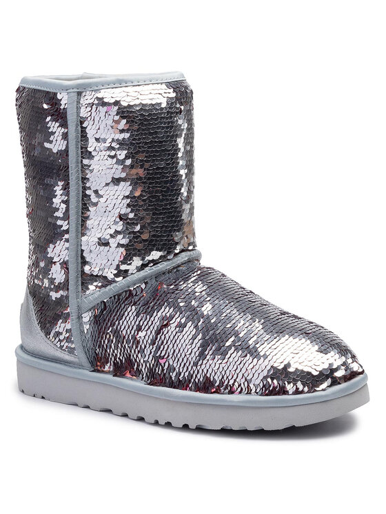 Ugg Ugg Chaussures W Classic Short Sequin 1094982 Argent
