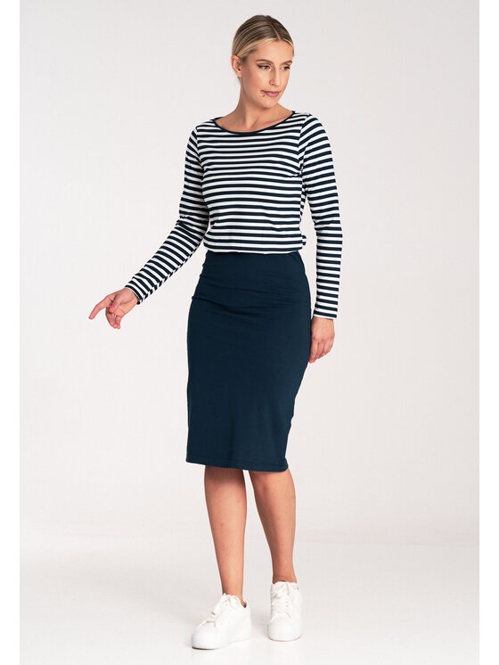 FIGL FIGL Sukienka codzienna M1057 Granatowy Regular Fit