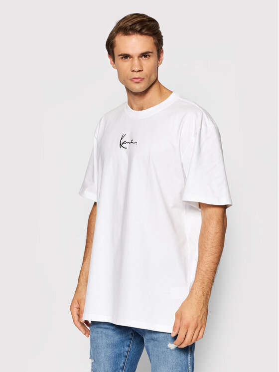 karl kani t-shirt small signature 6060585 blanc regular fit