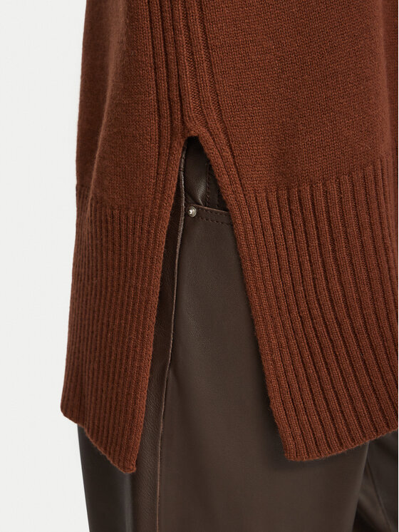 Marella Marella Поло 2623366305200 Тъмнокафяв Regular Fit
