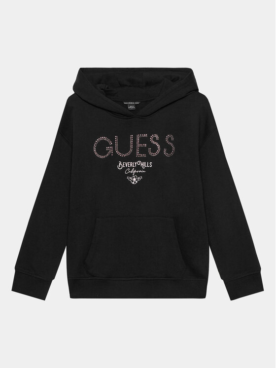 Guess Mikina J4RQ03 KA6R4 Čierna Regular Fit