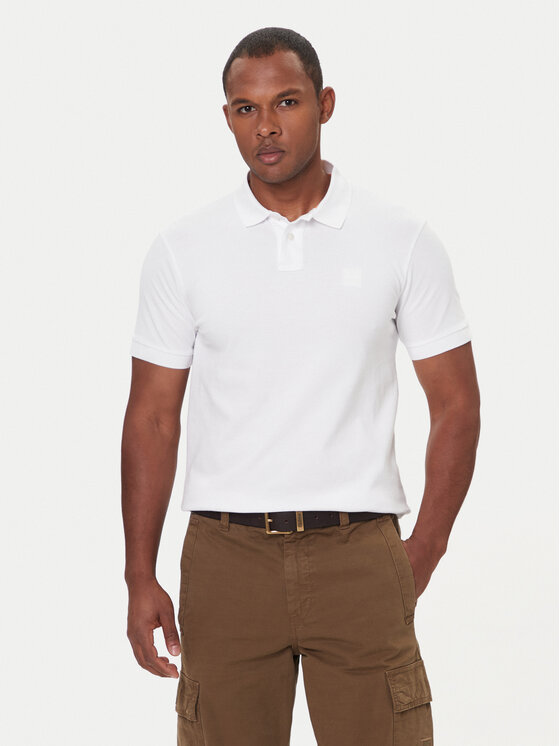 BOSS Boss Pólóing Passenger 50507803 Fehér Slim Fit