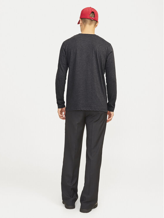 Jack&Jones Jack&Jones Majica z dolgimi rokavi Alvis 12259735 Črna Standard Fit