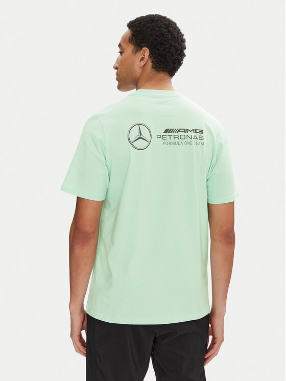 adidas adidas T-Shirt Mercedes - AMG Petronas Formula One Team Premium JY3033 Zielony Regular Fit