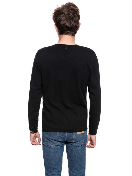 Mustang Mustang Maglione EMIL V ROLLEDGE Nero Regular Fit