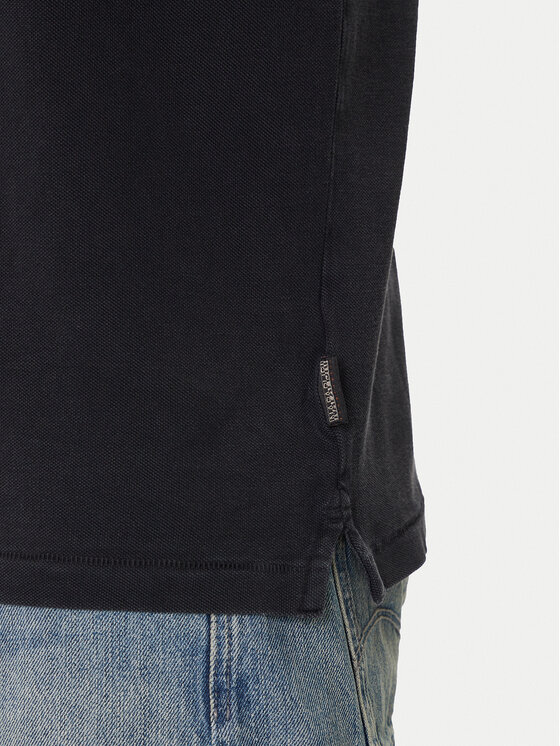 Napapijri Napapijri Tricou polo Elbas NP0A4GDL Negru Regular Fit