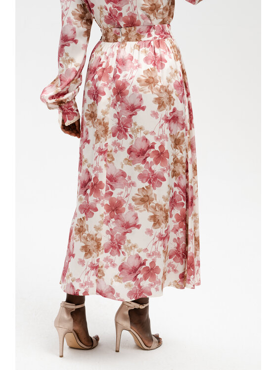 blue shadow blue shadow Spódnica trapezowa Spódnica Epila Antique Pink - 40 Różowy Regular Fit