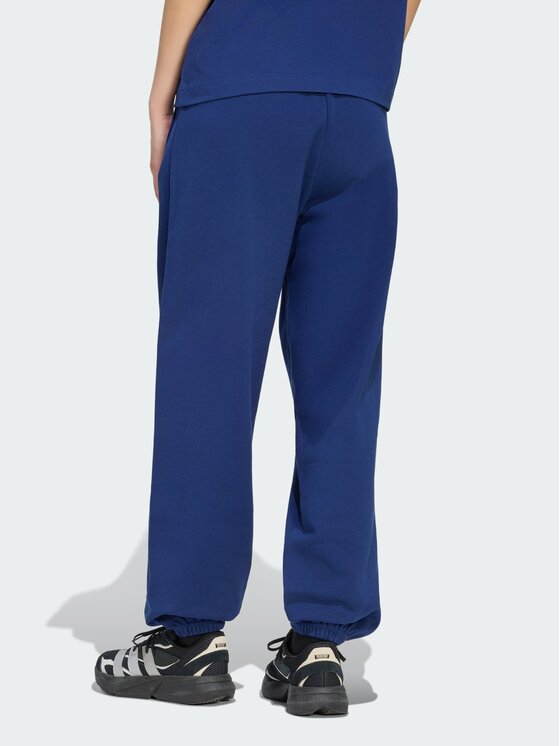 adidas adidas Spodnie dresowe KIT SMALL LOGO LOOSE CUFFED Niebieski Loose Fit