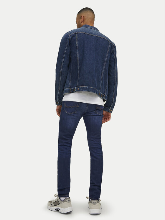 Jack & Jones Jack & Jones Jeansy Liam 12110056 Granatowy Skinny Fit
