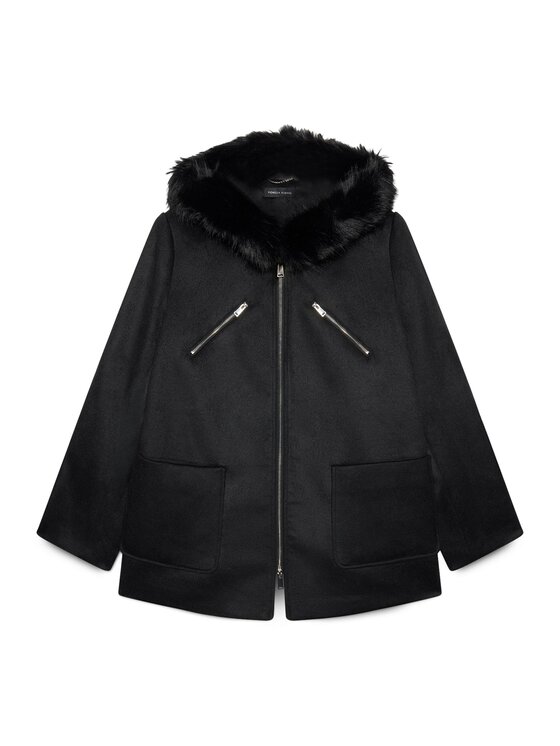 Fiorella Rubino Fiorella Rubino Cappotto invernale 8041T000389N033 Nero Regular Fit