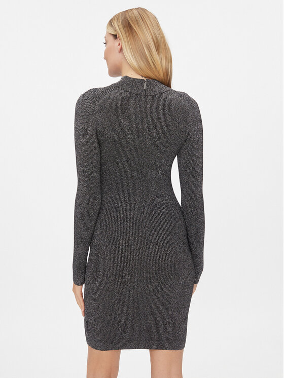 MICHAEL Michael Kors MICHAEL Michael Kors Kötött ruha MH381ZMAFB Ezüst Slim Fit