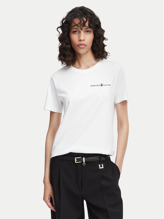 Beverly Hills Polo Club Tricou P-SS26W-TS085 Alb Regular Fit