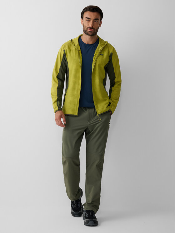 4F 4F Spodnie outdoor BETWEEN LAYERS Khaki Regular Fit