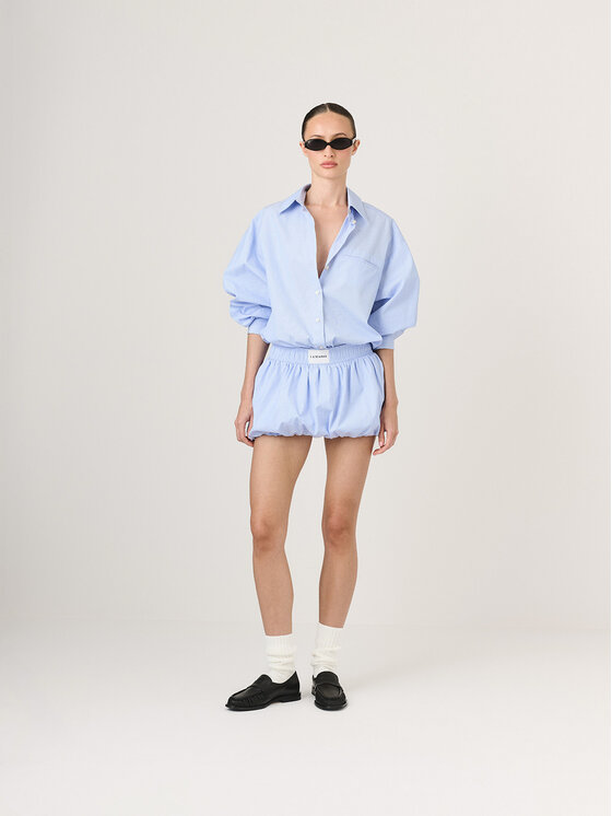La Mania La Mania Szorty sportowe MAREN Biały Classic Fit