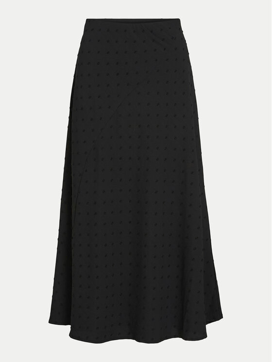 Vila Vila Fustă trapez Brietta 14102584 Negru Regular Fit