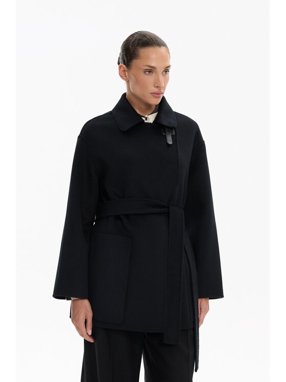 Deni Cler Milano Deni Cler Milano Kurtka przejściowa T-DC-9065-F5-90-90-1 Czarny Regular Fit