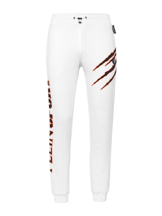 Plein Sport Plein Sport Joggery 351 Biały Jogger Fit