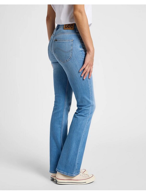 Lee Lee Jeansy BREESE Niebieski Bootcut Fit