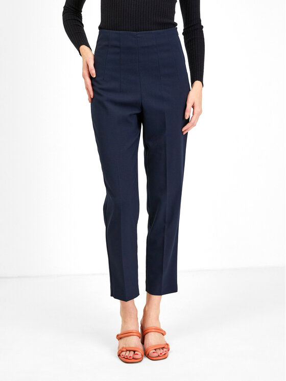 Orsay Orsay Spodnie damskie 352300526000__40 Granatowy Straight Fit