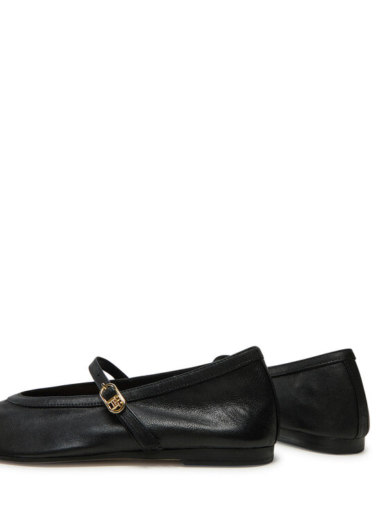 Tommy Hilfiger Tommy Hilfiger Baleríny Ballerina Maryjane Soft Leather FW0FW08354 Černá