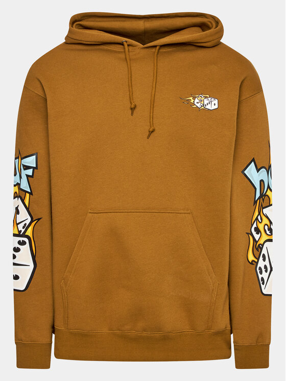 HUF Bluză PF00571 Maro Regular Fit