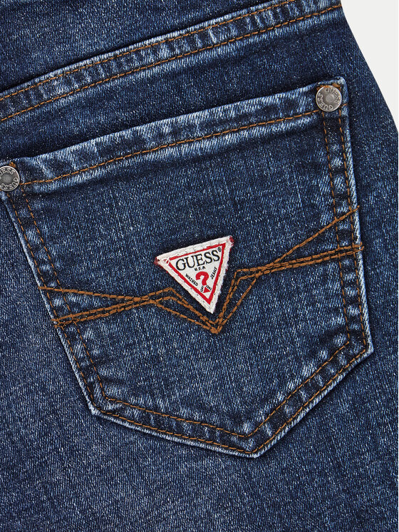 Guess Guess Jeans hlače L4YA09 D52Z0 Mornarsko modra Relaxed Fit
