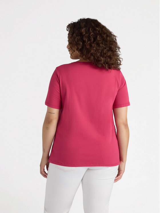 Fiorella Rubino Fiorella Rubino T-Shirt G364L008113N016 Różowy Regular Fit