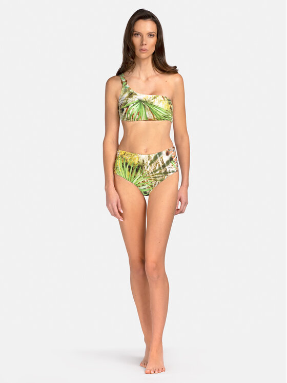 Miss Lou Miss Lou Bikini pezzo sopra G-JR1-Z Verde