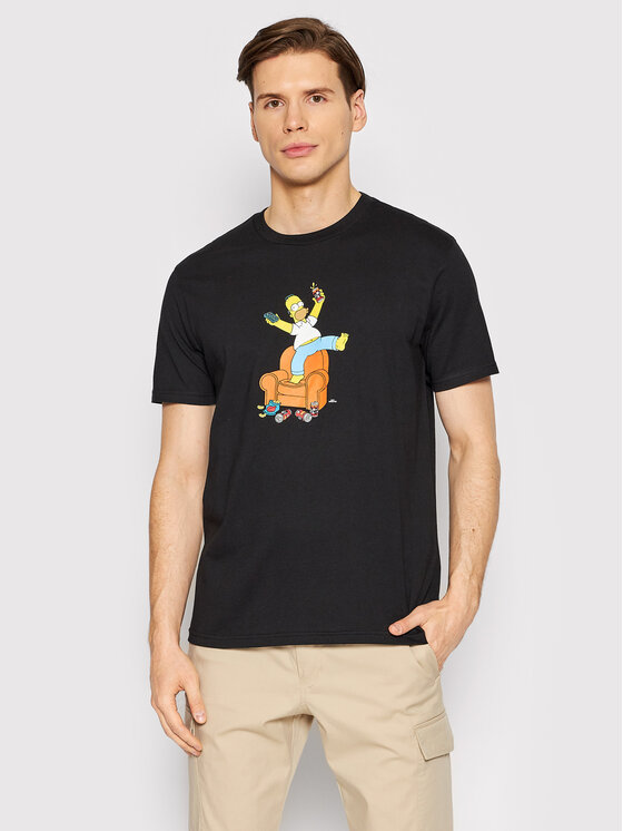 Billabong Billabong T-shirt SIMPSONS Duff Homer C1SS90 BIP2 Nero Regular Fit