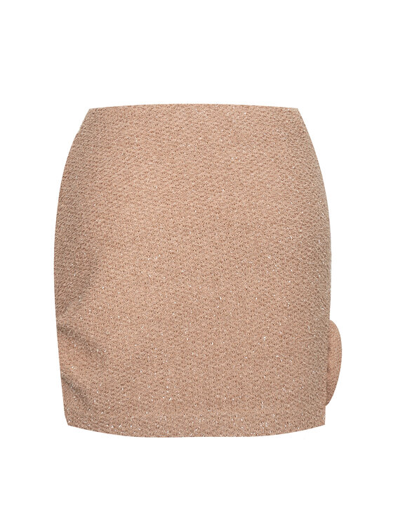 Magda Matyja Magda Matyja Spódnica mini SABIA SKIRT Beżowy Fitted Fit