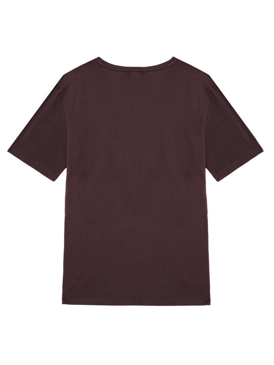 BOSS BOSS T-Shirt 50565324 Brązowy ciemny Regular Fit
