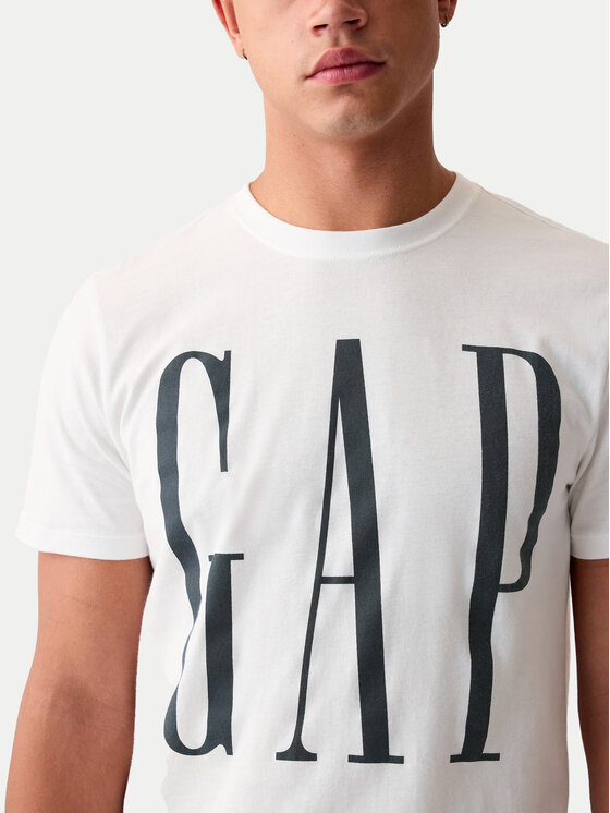 Gap Gap T-krekls 866774-01 Balts Regular Fit