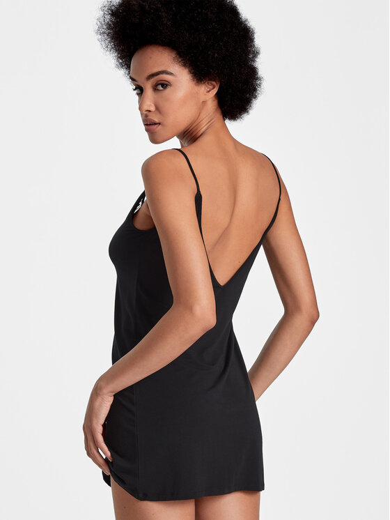 Aubade Aubade Camicia da notte RL40 Nero Regular Fit