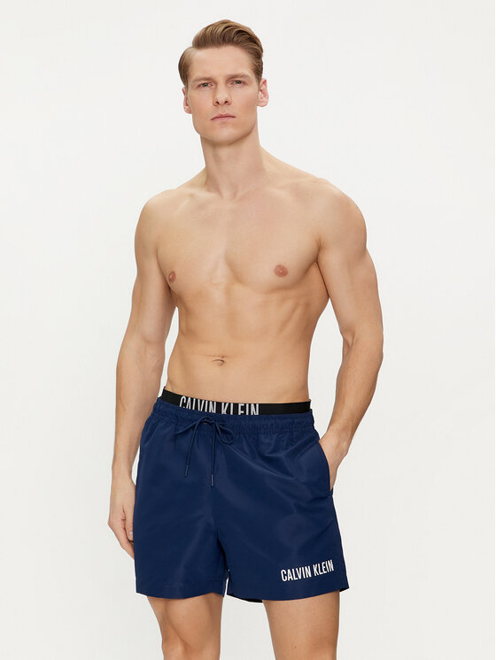 Calvin Klein Swimwear Calvin Klein Swimwear Kupaće gaće i hlače KM0KM00992 Tamnoplava Regular Fit