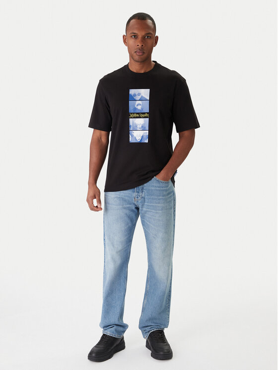 HUGO HUGO T-Shirt Nuley JJK 50554841 Czarny Relaxed Fit