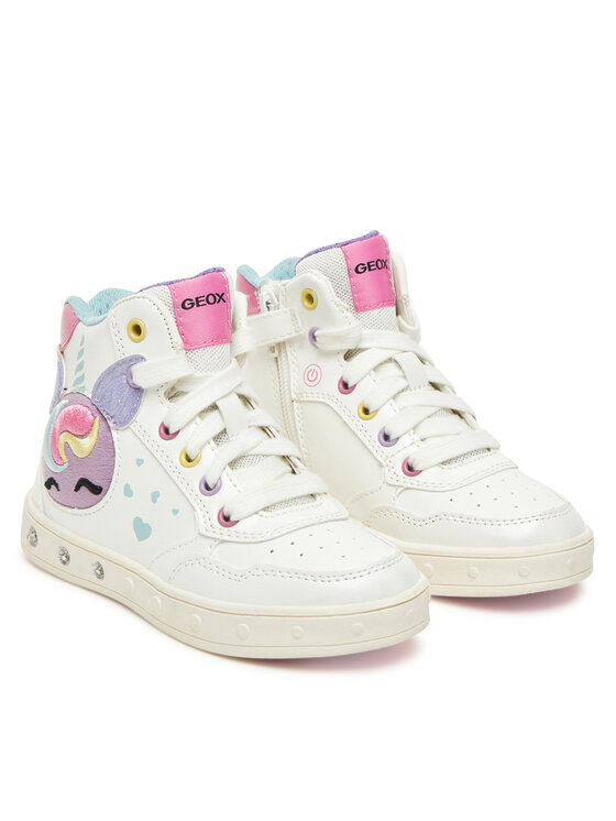 Geox Geox Laisvalaikio batai J Skylin J568WD 0NFKN C0653 S Balta