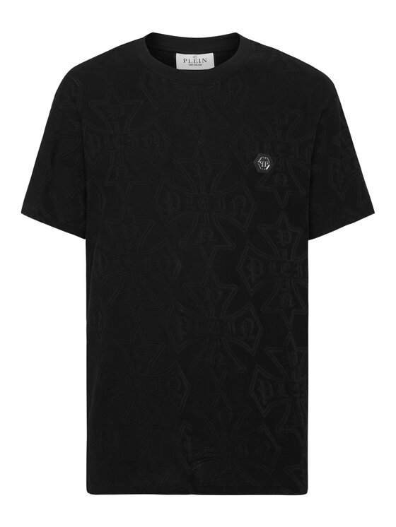 PHILIPP PLEIN PHILIPP PLEIN T-Shirt 26187 Czarny Regular Fit