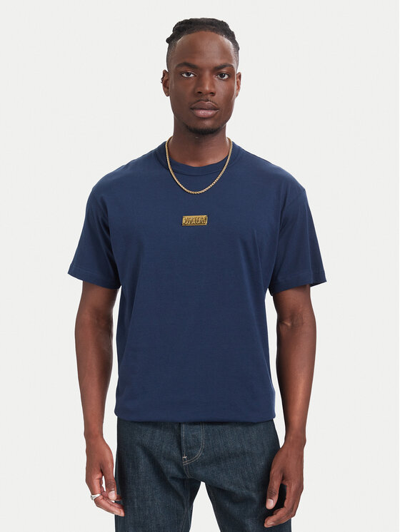 Versace Jeans Couture Versace Jeans Couture T-Shirt 80GAHT05 CJ00T Σκούρο μπλε Regular Fit