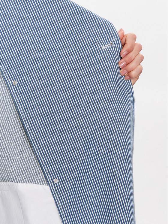 Remain Remain Trenčkot Striped Trench 500411403 Modrá Regular Fit