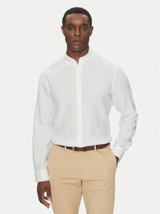 Michael Kors Michael Kors Hemd CS4400H4YT Weiß Relaxed Fit