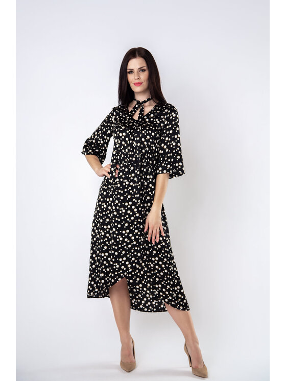 QUIOSQUE QUIOSQUE Každodenné šaty KELLY DRESS Čierna Regular Fit