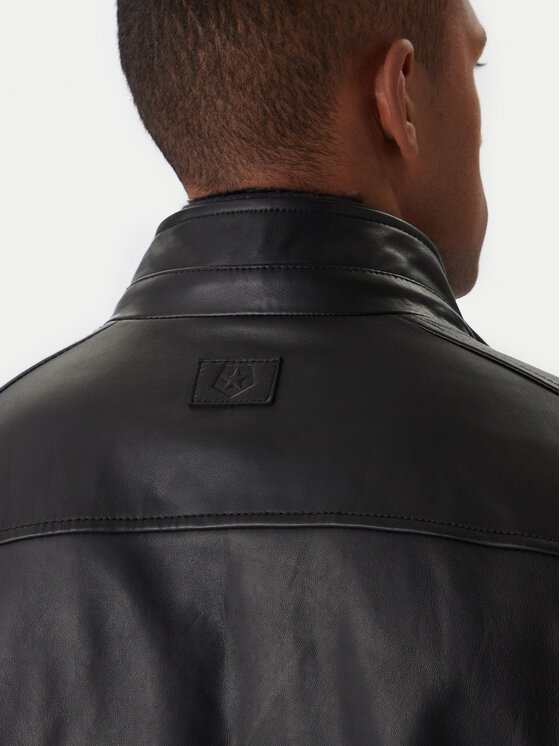 Milestone Milestone Giacca di pelle Ms Franklin 531012 21265 Nero Regular Fit