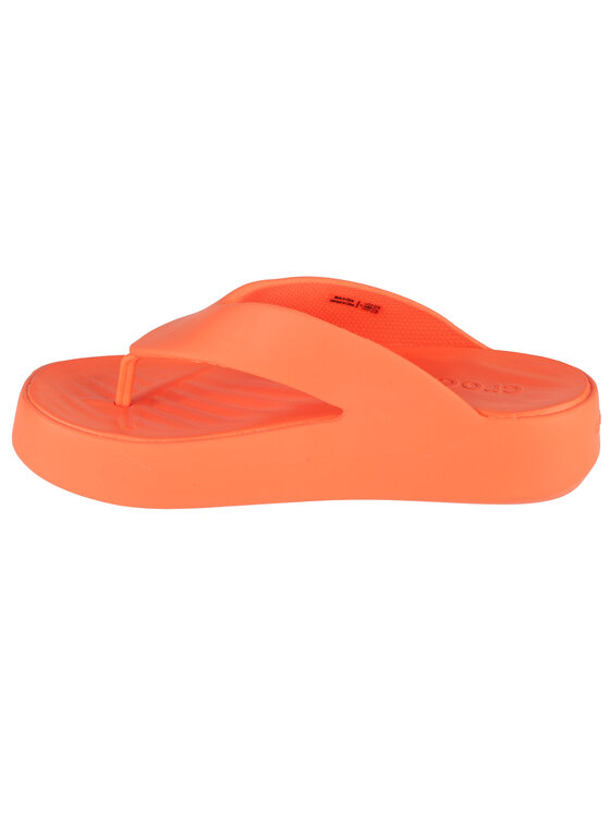 Crocs Crocs Japonki Gataway Platform Flip Pomarańczowy