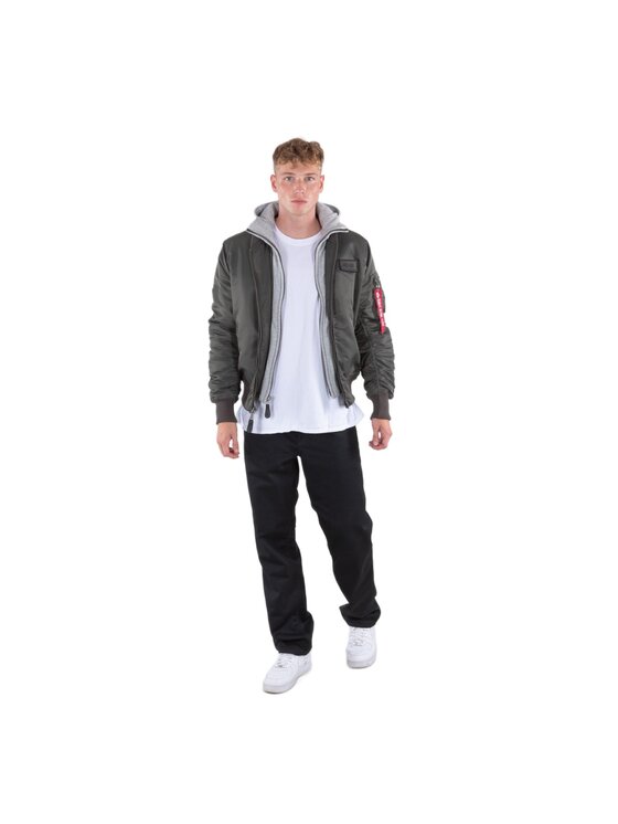 Alpha Industries Alpha Industries Kurtka bomber AI.183110-04-XL Szary Slim Fit