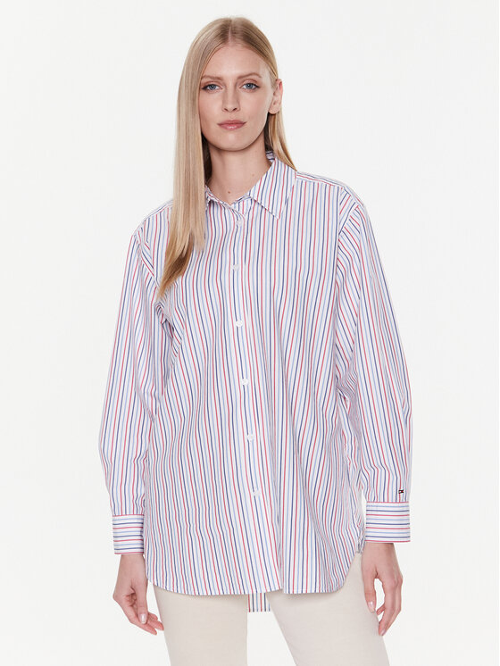 Tommy Hilfiger Srajca Gbl WW0WW37141 Bela Oversize