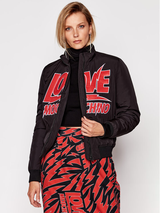 LOVE MOSCHINO LOVE MOSCHINO Bomber stila jaka WH75201T 042A Sarkans Regular Fit